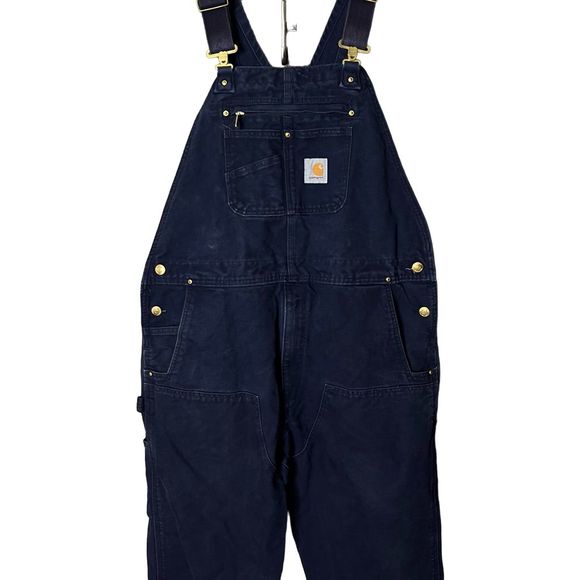 Carhartt Double Knee Duck Bib Overalls 42X28 - Picture 1 of 5
